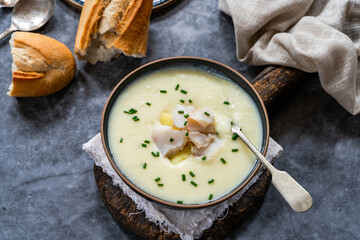 Cullen skink soup