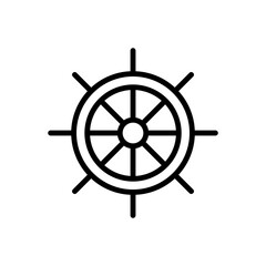 Ship Steering Icon Design Vector Template Illustration