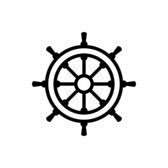 Ship Steering Icon Design Vector Template Illustration