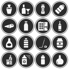 16 pack of perfume  filled web icons set