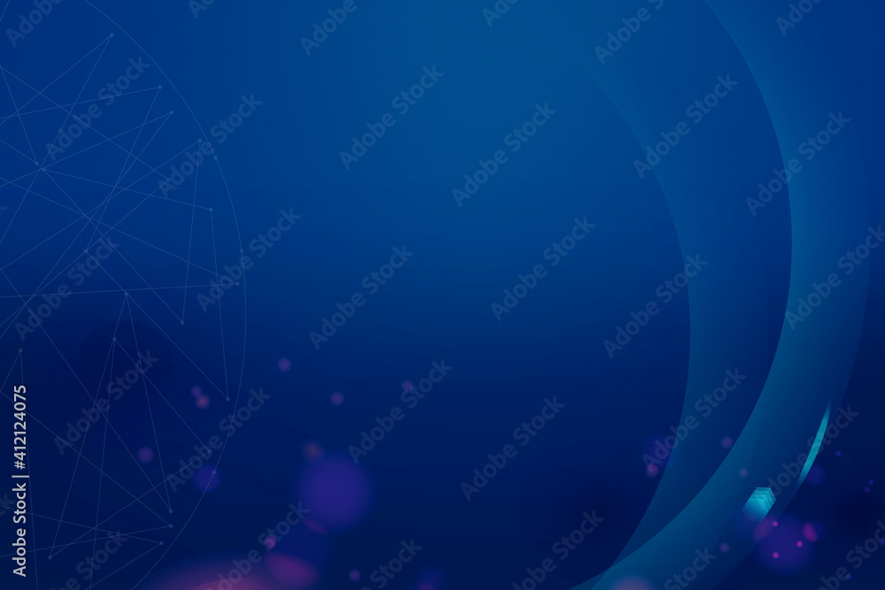 Poster gradient dark blue vector futuristic digital bokeh background