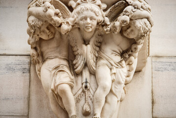 Obraz premium Main Christian Catholic church on Piazza di Duomo in center of Milan,Italy.Main tourist landmark in Lombardia,Milano.Ancient Italian cathedral built from white marble stone