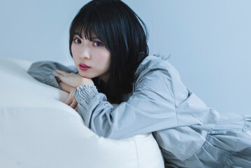 リラックスした女性