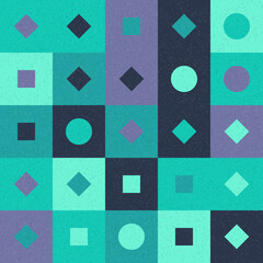 Abstract Geometric Pattern generative computational art illustration