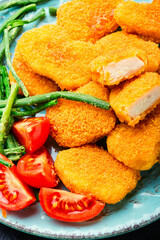 Nuggets with vegetables