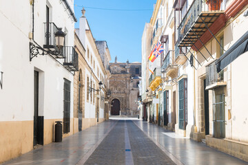 Fototapeta premium beautiful streets of sanlucar de barrameda city in andalusia, Spain