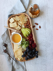 a treat for guests. aperitif. beautiful table setting.