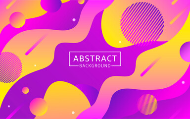 Colorful geometric background. Fluid shapes composition. Vector illustration.