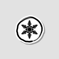 Freeze icon isolated on white background