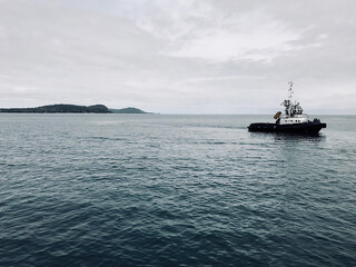 nice view of conakry harbour in guinea