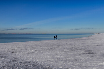 Fototapeta na wymiar Ein Wintertag an der Nordsee