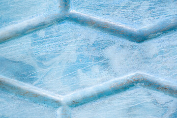 Old dirty blue plastic abstract background. copy space you can add text or products for...
