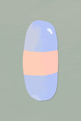 Vector pastel bohemian style bead vector