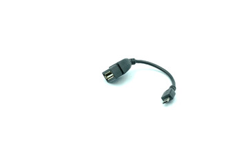 usb cable isolated on white