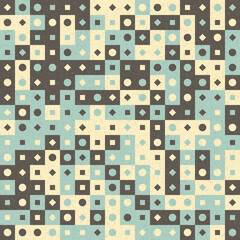 Abstract Geometric Pattern generative computational art illustration