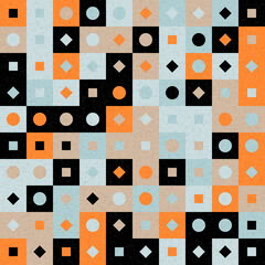 Abstract Geometric Pattern generative computational art illustration