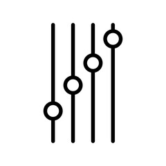 Volume Controller Equalizer Icon Vector Design Template Illustration