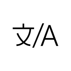 Translate Icon Design Vector Template Illustration