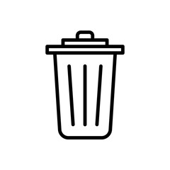 Trash Can Icon Design Vector Template Illustration