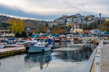 Istinye harbour view in Istanbul