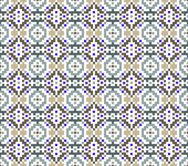Abstract background. mosaic of geometric repeating patterns.