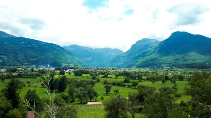 Fototapeta na wymiar Mountain valley in the North of Albania