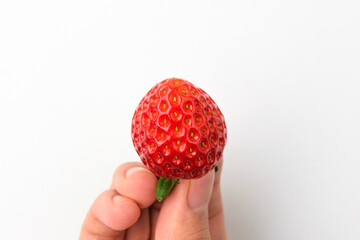 Fruit strawberry on white background