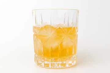 Whiskey on a white background