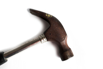 hammer work tool on white background