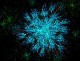 Imaginatory fractal background Image