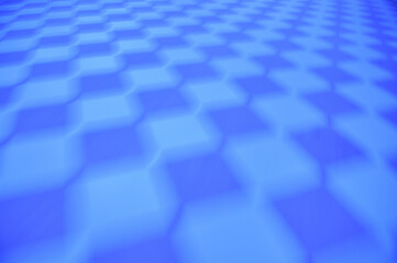 Abstract blue background with unfocused rhombuses