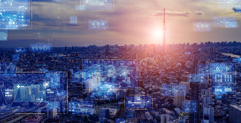 都市とネットワーク　スマートシティー　IoT
