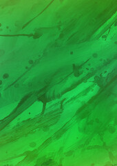 Colorful ink and watercolor texture on white paper background. Gradient paint strokes and decalcomania effect. Hand-painted gouache abstract image. Mess on the canvas.