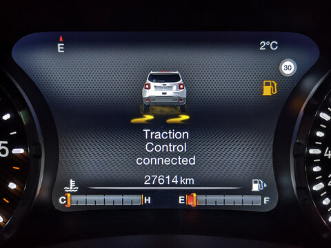 Traction Control Car Information Display
