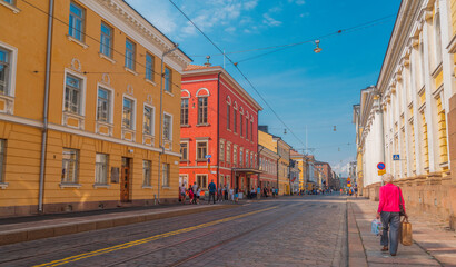 the ancient streets of Helsink