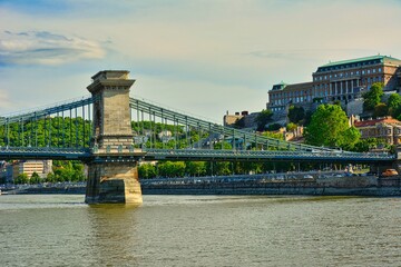 De Széchenyi-kettingbrug is een kettingbrug die de rivier de Donau overspant