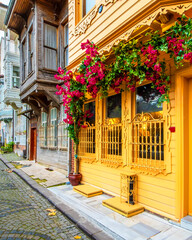 Kuzguncuk street view in Istanbul. Kuzguncuk is historical district of Istanbul.