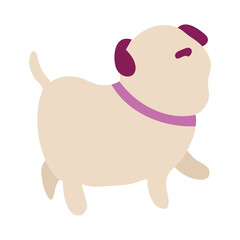 Obraz na płótnie Canvas cute little dog mascot character