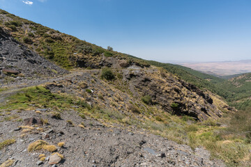 mountainous landscape in Sierra Nevada