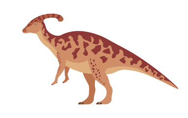 Vector parasaurolophus dinosaur