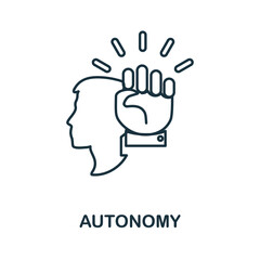 Autonomy icon. Simple element from business management collection. Creative Autonomy icon for web design, templates, infographics and more
