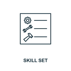 Skill Set icon. Simple element from business management collection. Creative Skill Set icon for web design, templates, infographics and more