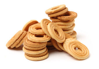 Cookies on a white background