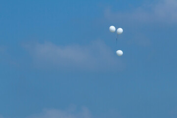 balloons in the sky