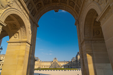Obraz premium France, Paris, The Louvre Museum is the world's largest art museum and a historic monument in Paris.