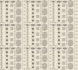 African mud cloth seamless pattern