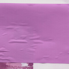 Fototapeta premium Colorful torn paper collage close-up. Texture made from various paper and cardboard parts. Damaged old paper background. Vintage blank wallpaper. Material design backdrop.
