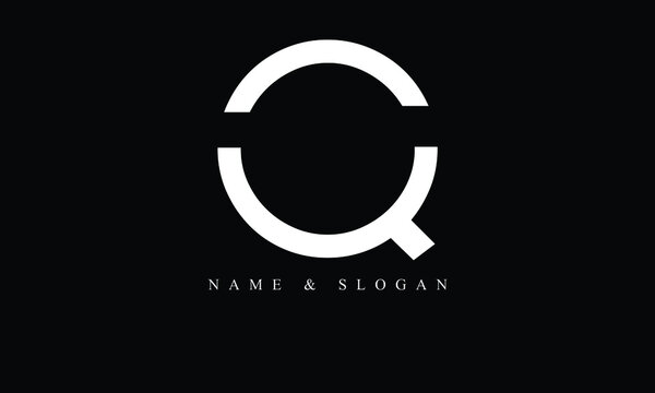 OQ, QO, O, Q abstract letters logo monogram