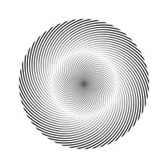 Radial speed Lines in Spiral Form for comic books . fireworks Explosion background . Vector Illustration . Starburst
 round Logo . Circular Design element . Abstract Geometric star rays . Sunburst .