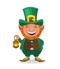 St Patrick's day. Leprechaun cartoon character